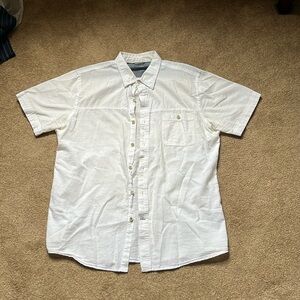 Linen button up shirt short sleeve